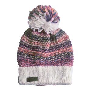 Robin Ruth Beanie Cap Winter Pom Pom Colorful Knit Hat One Size